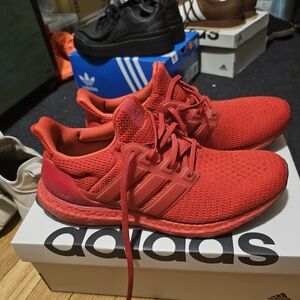 Adidas Red Ultraboost Sneakers
